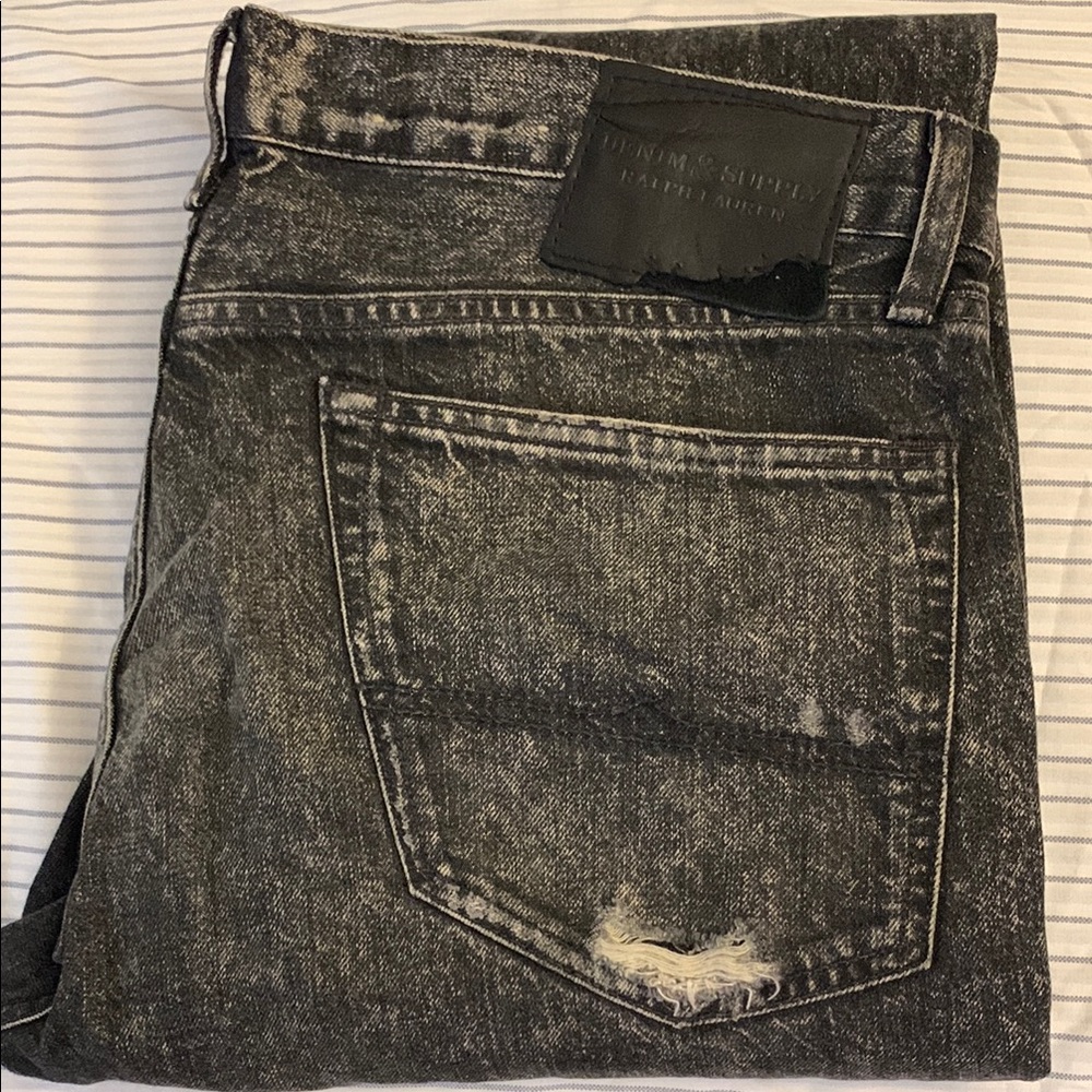 Ralph Lauren Denim Supply Men's Black Denim Jeans